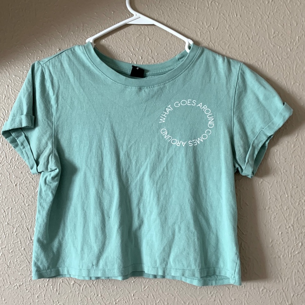 Teal karma tee